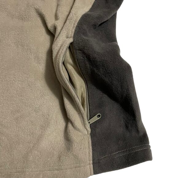 Columbia Mens Fleece Vest Size XL Full Zip Fleece Vest Steens Mountain Beige - Picture 10 of 13